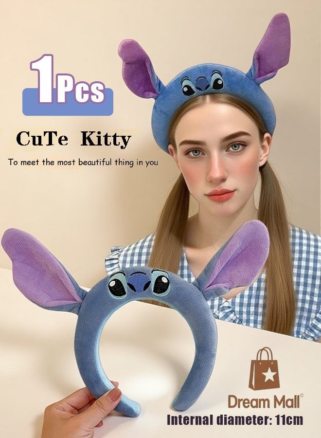Stitch Plush Hairband | Cute Hair Accessory for Girls | Soft & Lightweight Headband for Daily Wear & Parties | Perfect Gift for Cartoon Lovers - Image 1